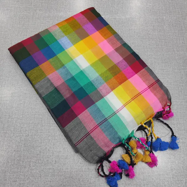 Original Soft Kadhi Cotton Rainbow saree | SR180